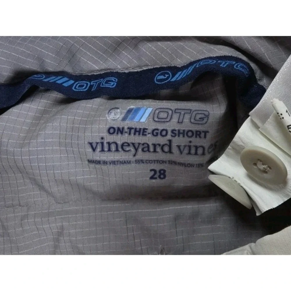 Vineyard Vines On The Go Shorts Mens 28 Stone Stretch Golf Activewear Chino